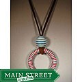 Finger Hookah Interesting Hint Fidgety Fingers Pink and Blue Necklace