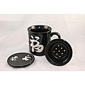 Japanese Ceramic 3-piece Black Tea Mug Set