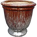 Michael Carr Designs Falling Brown Urn (Set Of 2)