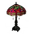Tiffany-style Red Dragonfly Table Lamp