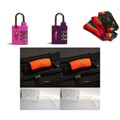 Rainbow Strap/ Sport Pink and Purple TSA Lock Set