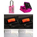 Pink Strap/ Global Bubble Gum TSA Lock Set