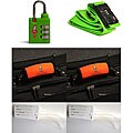 Sport Neon Green TSA Lock with Green Strap