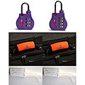 Safe Skies Lavender Liberty Bell TSA 2-piece Lugguge Lock Set