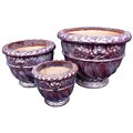 Michael Carr Designs Brown Planters (Set of 3)