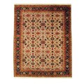 Indo Hand-knotted Mahal Ivory Wool Rug (9'1 x 11'5)