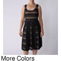 Adi Designs Women's Panel Skirt Sleeveless Dress