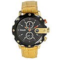 Dolce & Gabbana Men's 'Sean' Stainless Steel/ Tan Leather Watch