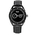 Dolce & Gabbana DW0420 Men's 'Jimmy Z' Stainless Steel/ Black Dial Watch
