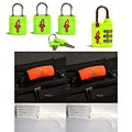 Safe Skies 4-piece Yellow TSA Luggage Lock Set