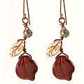 Ardent Designs Copper Deep Burgundy Vines of Tenacity Earrings