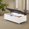 Complementing truths about viners lery replacement Harper Black/ White Wheeled Coffee Table