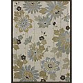 Roma Indoor/ Outdoor Multi-color Floral Rug (5'2 x 7'5)