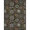 Award winning websites on abstracts Roma Brown Abstract Rug (7'5 x 10'5)