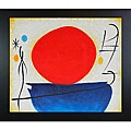 Joan Miro 'Ohne Titel (The Red Sun)' Canvas Art