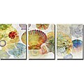 Robert Mertens 'Shell Suite' Unframed Canvas 3-piece Set