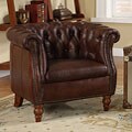 Testbrand Victoria Top Grain Leather Club Chair