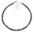 Sterling Silver Faceted Labradorite Necklace (USA)