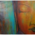 Small Buddha Face Painting (Indonesia)