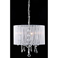 Indoor 3-light Chrome/ Crystal Chandelier