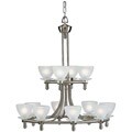 12-light Brushed Nickel Chandelier