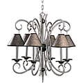 Tuscan Gold/ Pewter 6-light Chandelier