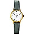 Titan Women's White Dial Grey Leather Strap Watch