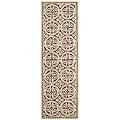 Handmade Cambridge Brown Wool Rug (2'6 x 6')