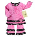 JoJo Designs Girls' 2-piece Pink Tie Dye Set