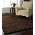 Alexa Ultra Premium Brown Flokati New Zealand Wool Shag Rug (5' x 7')