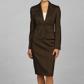 Mini Hookah Tip Nine West Women's Mini Herringbone 1-button Inset Waist Skirt Suit