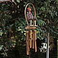 Bamboo 'Brewster the Rooster' Wind Chime (Indonesia)