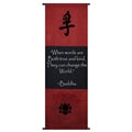Cotton Truth Symbol and Buddha Quote Scroll (Indonesia)