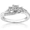 14k White Gold 1/2ct TDW Diamond Engagement Ring