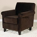 Whitney Brown Microfiber Club Chair