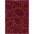 Comments about abstract Structures Chimneys Red Abstract Rug (5'3 x 7'7)