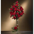 Artificial Peony Stems with Leaves (Set of 12)