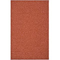Martha Stewart Sprig Begonia Orange Cotton Rug (5' 6 x 8' 6)