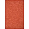 Martha Stewart Sprig Begonia Orange Cotton Rug (8'6 x 11'6)