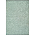 Martha Stewart Sprig Thistle Blue Cotton Rug (2'6 x 4'3)