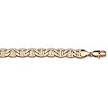Neno Buscotti 14k Yellow Gold Overlay 9-inch Mariner Link Bracelet (12.5 mm)