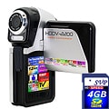 SVP HDDV2200 5MP Silver Digital Camcorder with 4GB SDHC Memory Card