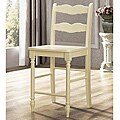 Cyprus Buttercream Ladder Back 24 inches Counter Height Stool