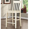 Roman Buttercream Slat Back 24 inches Counter Height Stool