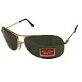 Ray-Ban Men's Gold Aviator Sunglasses