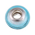 Signature Moments Sterling Silver Celestial Blue Murano Glass Bead