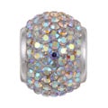 Signature Moments Sterling Silver Rainbow Austrian Crystal Bead