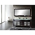 Felicia 63-inch Double-sink Oak Bathroom Vanity