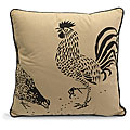 Americana Barnyard Rooster Dancing Pillow (China)