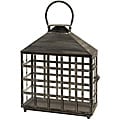 iron Lantern Resource center Regent Lattice Window Wide Candle Lantern (China)
